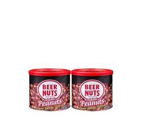 Beer Nuts Original Peanuts, 12 oz Resealable Cans, Pack of 2